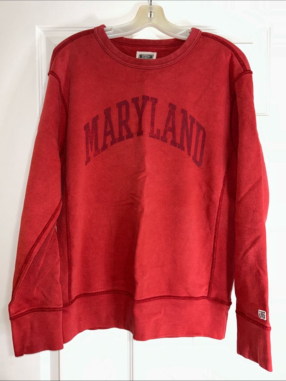 Maryland Red Crewneck Sweatshirt -Mens